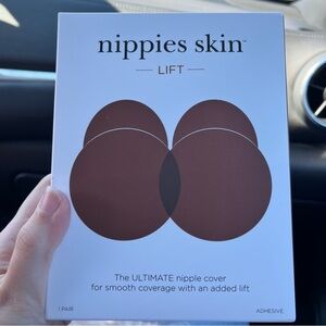 Nippies Skin Lift Ultimate Nipple Cover Adhesive Silicone Pasties Hazelnut D+ B1